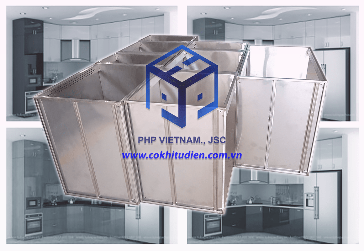 Ruột tủ bếp bằng inox 304